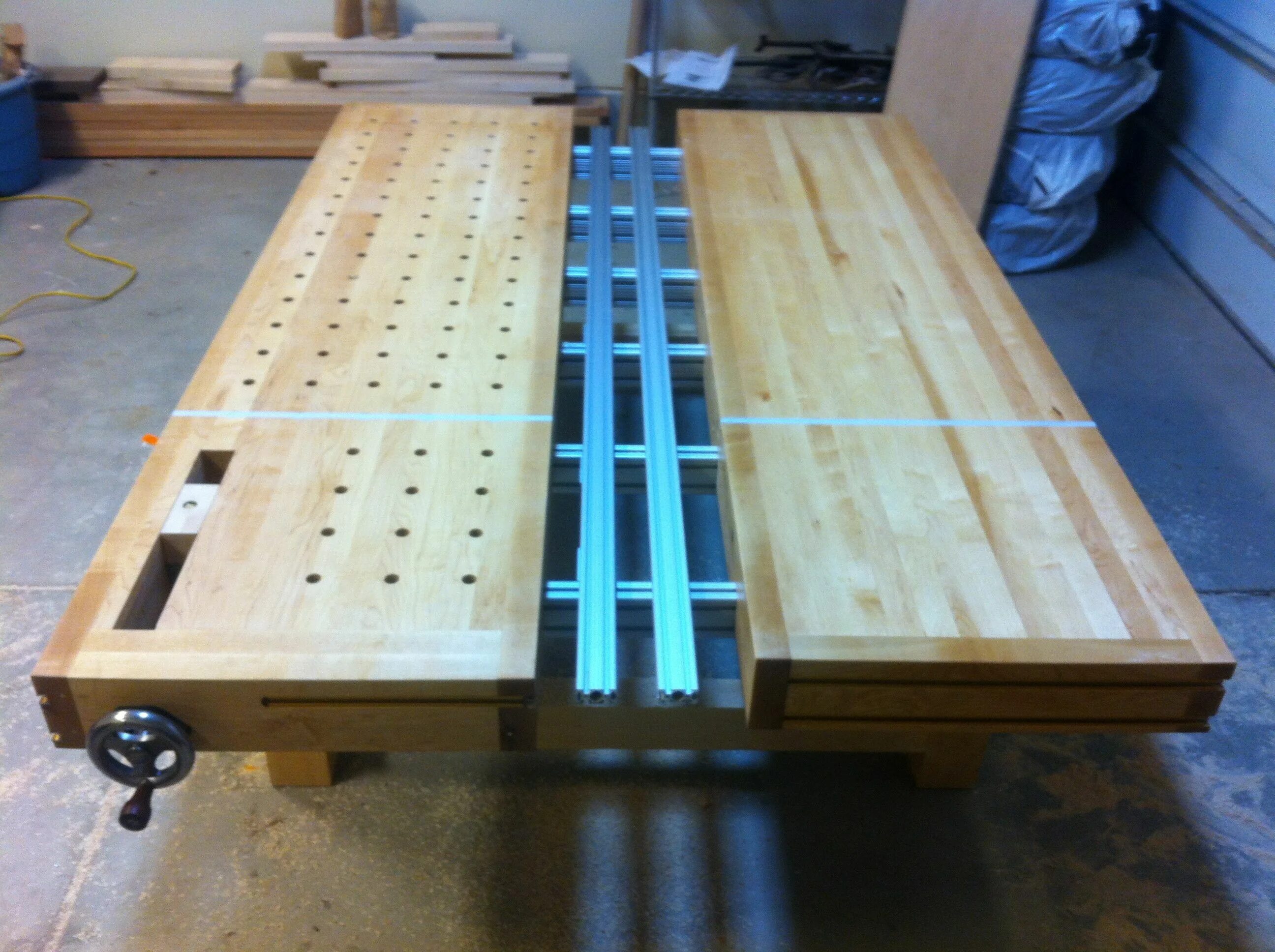 MFT Woodworking Bench. Верстачная доска. Упор верстачный. Верстачная доска с клиньями.