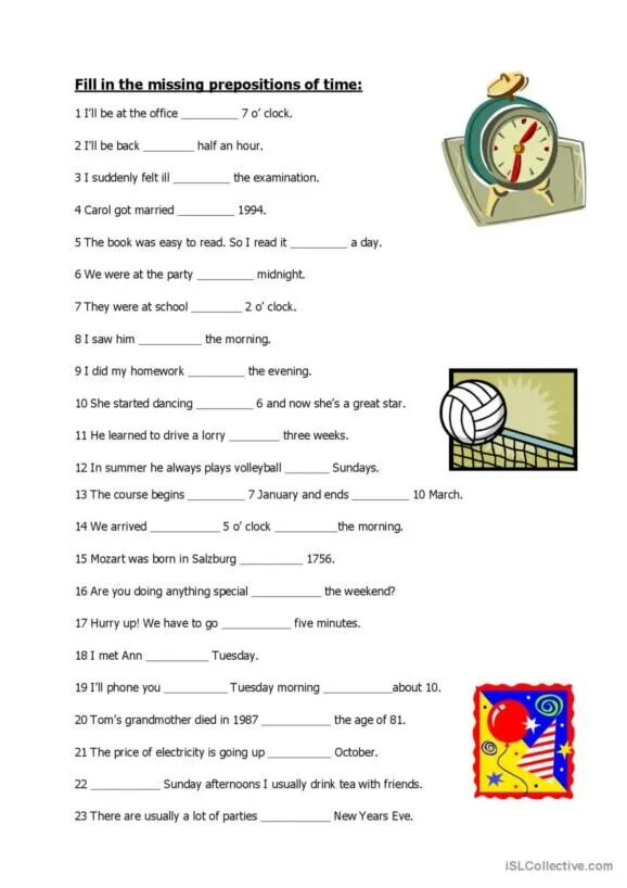 In on at time test