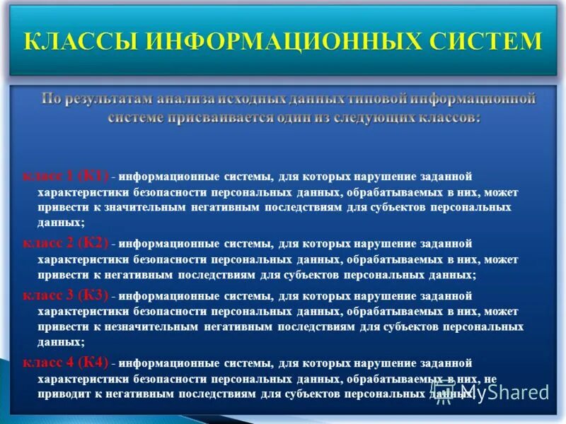 Категории обработки информации
