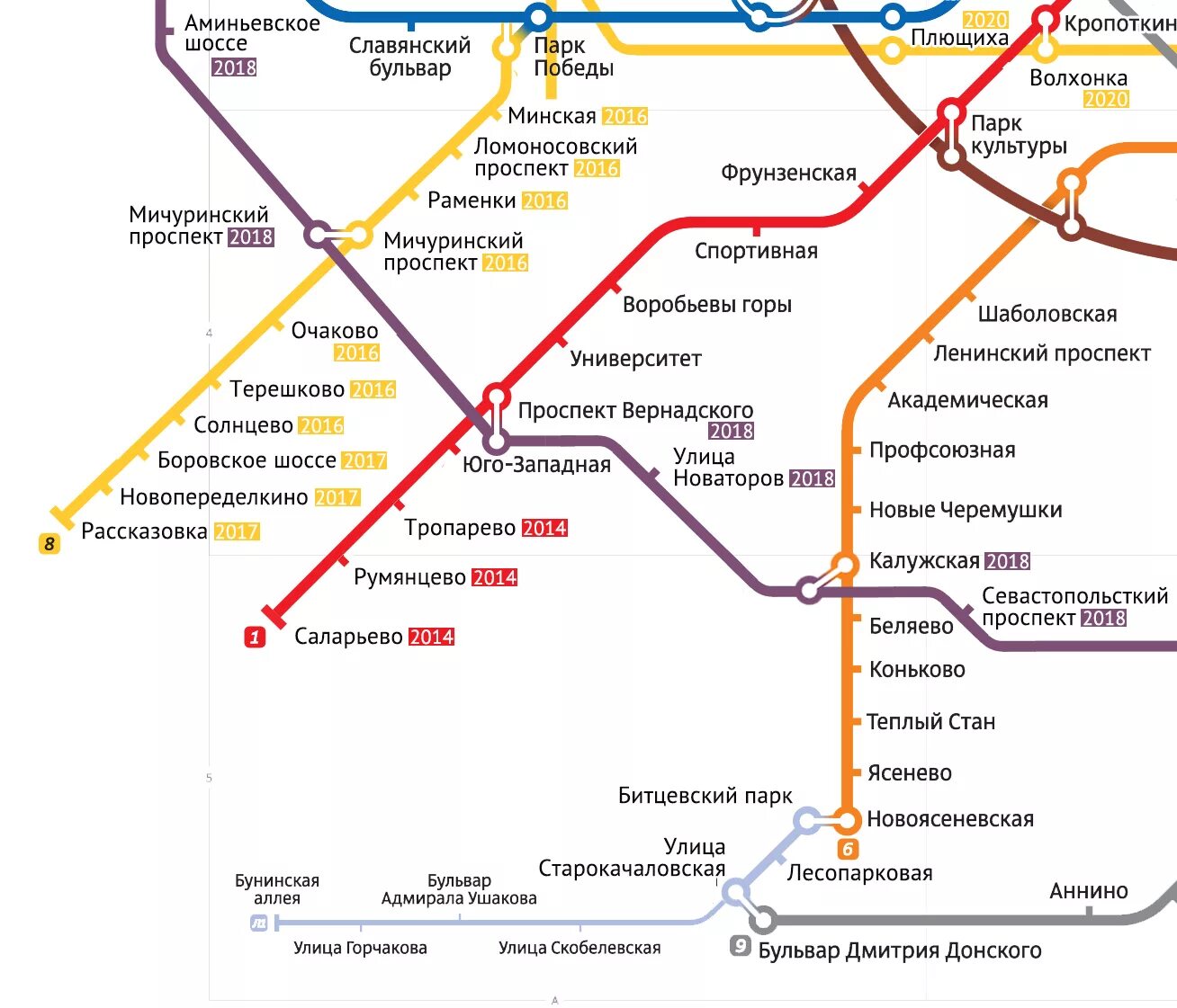 Царицыно какая ветка цвет. Метро мичуринский проспект на карте метрополитена. м мичуринский проспект схема метро. метро озёрная на схеме метрополитена москвы. схема метро москвы желтая ветка.