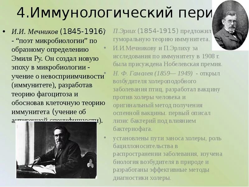 Теория иммунитета ученый. Мечников вклад в микробиологию. Вклад Мечникова в микробиологию. Иммунологический этап развития микробиологии. Роль Мечникова в развитии микробиологии.