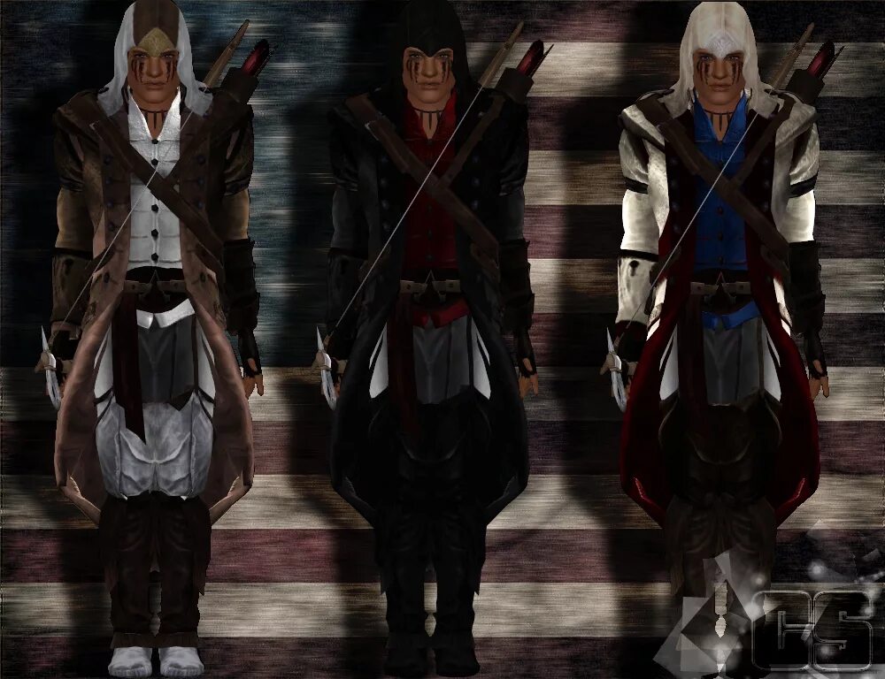 Как сделать ассасин крид 3. Наряд из бостона assassins creed 3. наряд из чарльстона assassins creed 3. ассасин крид 3 костюмы из бостона. sims 4 ассасин.