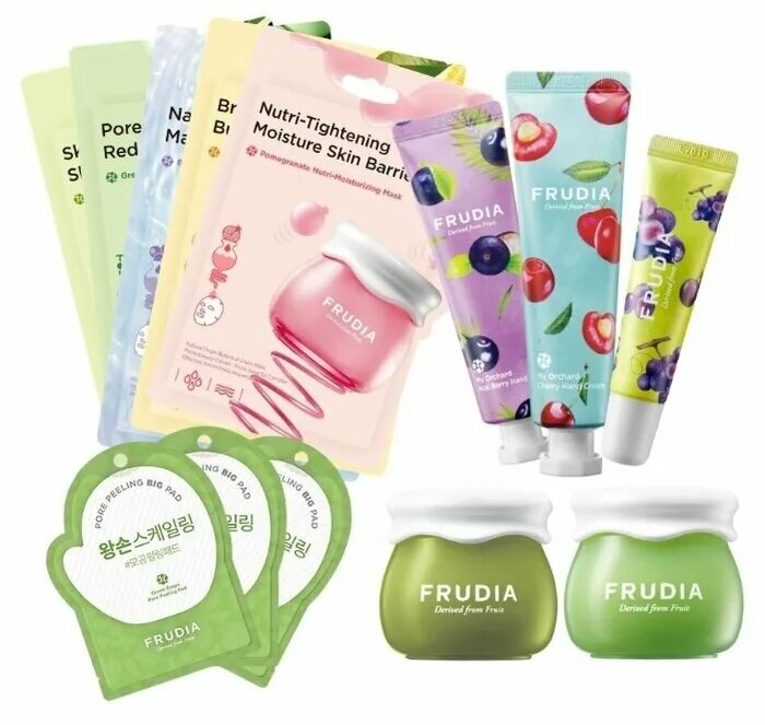 Набор frudia. Косметика фрудиа корея. Набор frudia для лица. Frudia лого. Frudia пенка с черникой.