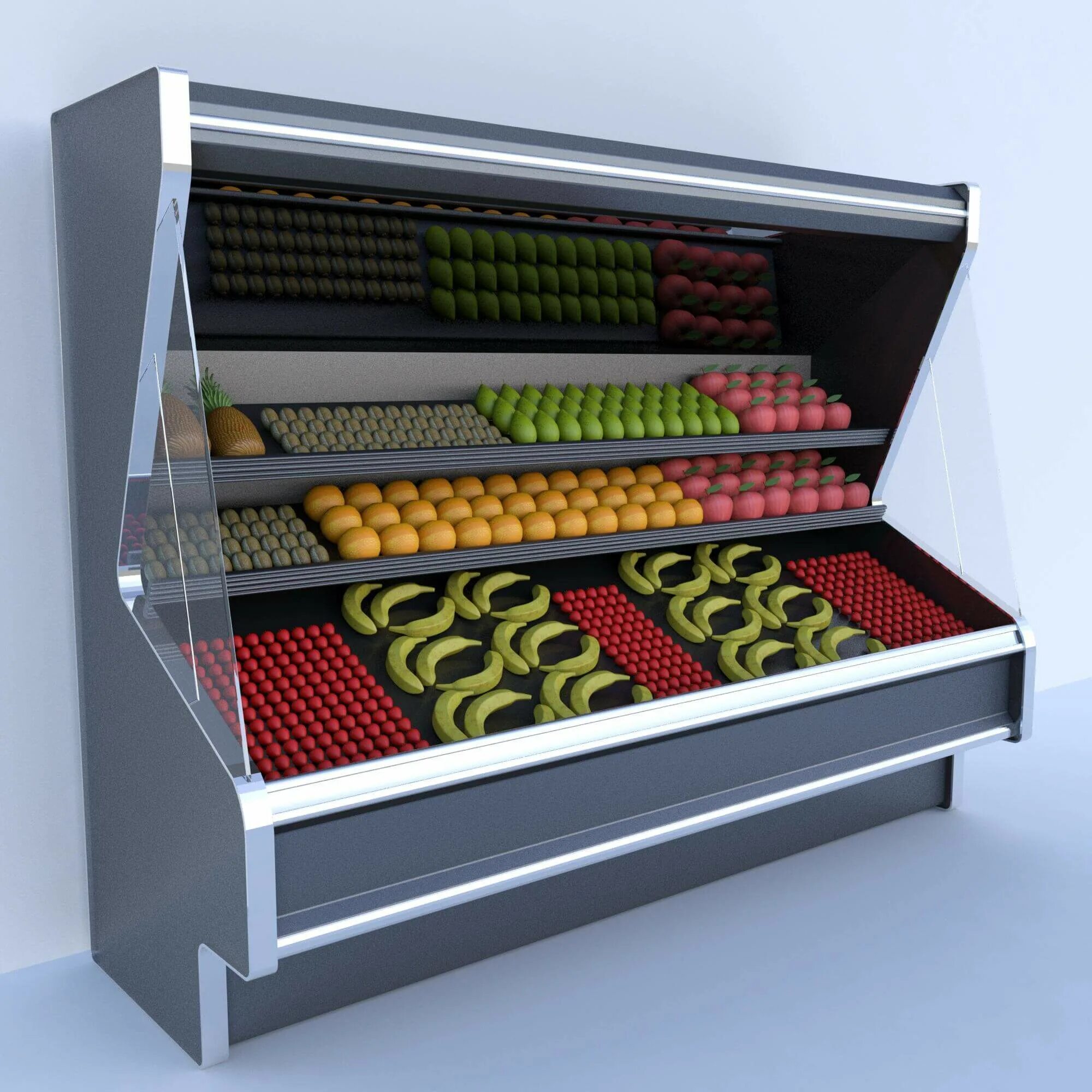 Холодильник 3 дюйма. Холодильник под фрукты в магазин. Холодильник 3d. Холодильник 3d модель. Фрукты в холодильнике.
