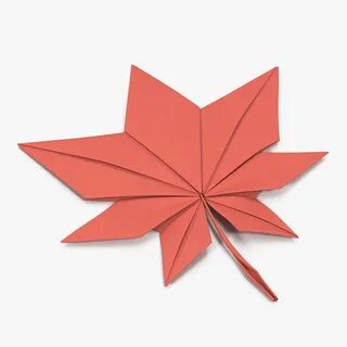 Лист клена из бумаги
