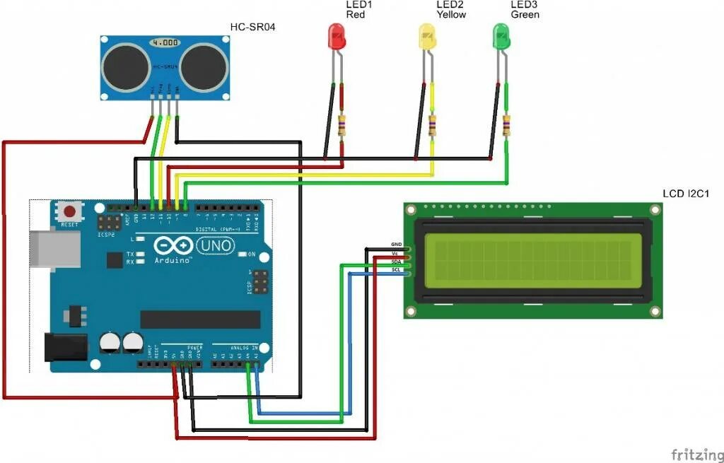 Tinkercad. Подключение ЖК дисплея к Arduino. - YouTube