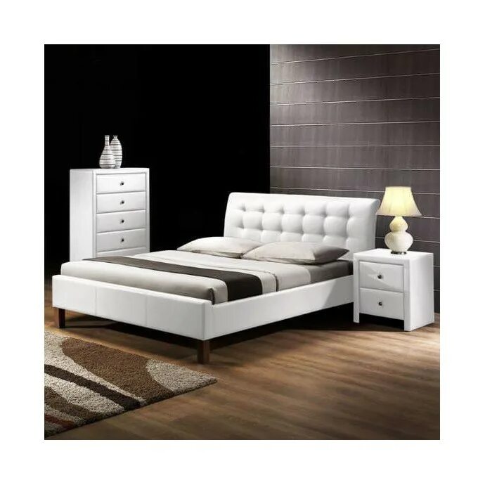 Кровать самара каталог. Кровать Halmar Siena белая. Кровать двуспальная из белой экокожи. Кровать двуспальная экокожа белая. Кровать мягкая экокожа.