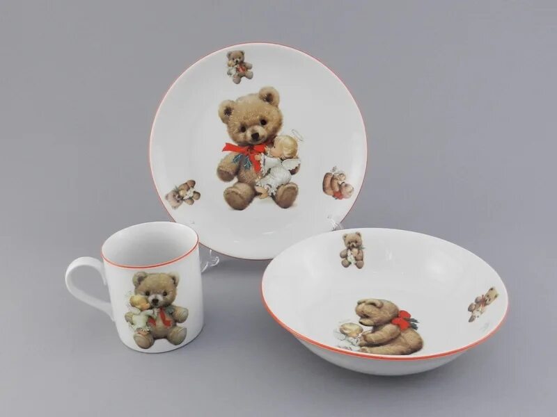 Набор посуды детской 3пр фарфор кошки-мышки идиллия (200, 175, 200) (10). Детский фарфоровый набор посуды. Набор детский 3пр далматинцы с0496. Детская посуда богемия bohemia. Красивая детская посуда.