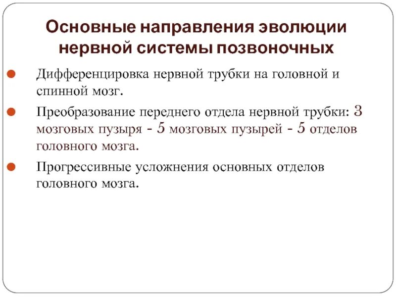 Направления эволюции головного мозга. Основные направления эволюции нервной системы. Основные направления эволюции нервной системы позвоночных. Основные этапы эволюции нервной системы позвоночных. Основные черты эволюции функций ЦНС.