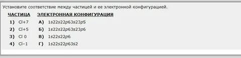 Электронные формулы химия 10 класс