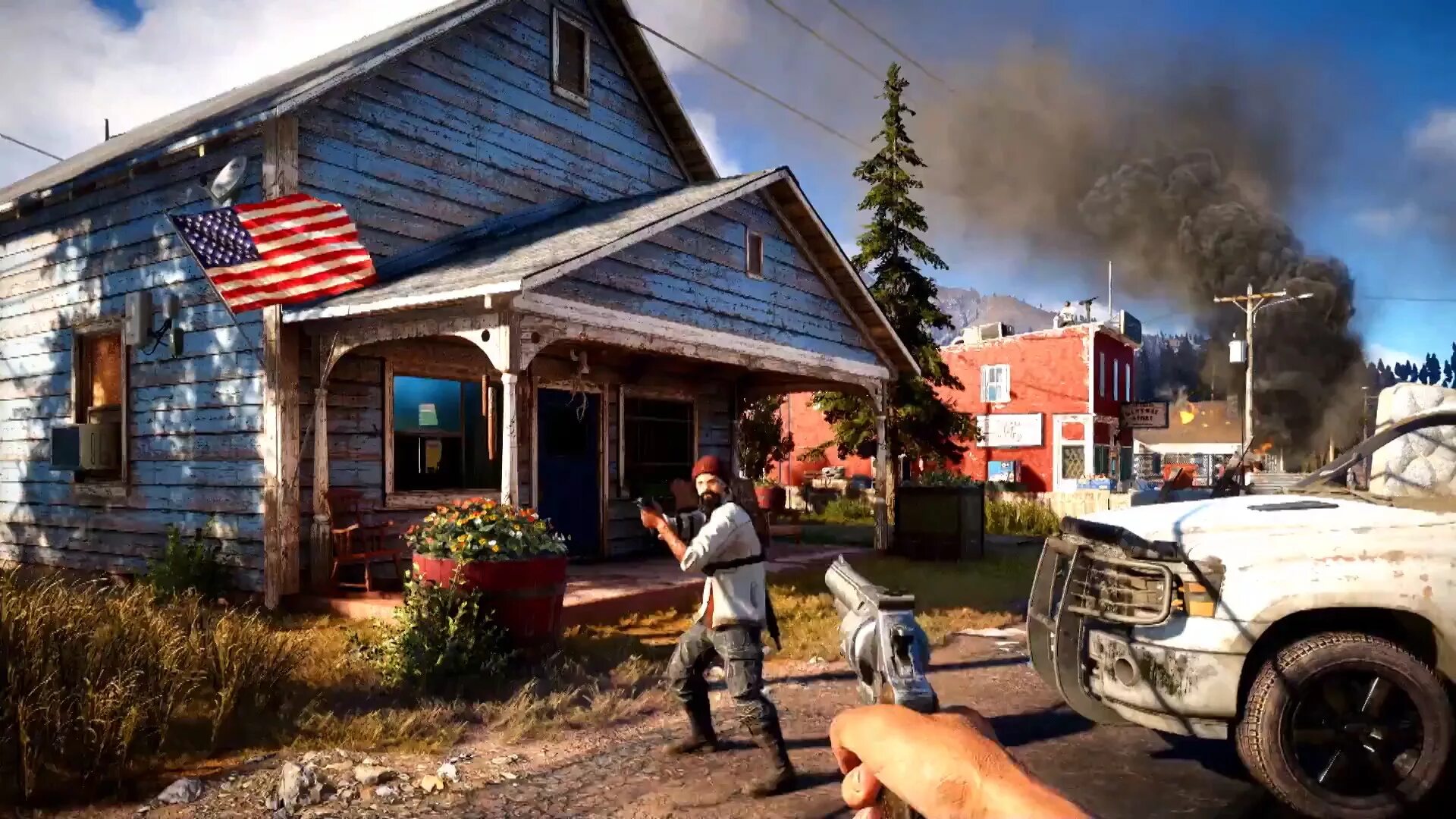 Far cry 5 coop. Штат Монтана округ Хоуп. Фай край 5. Фвркоай 5. Фар край 5 геймплей.