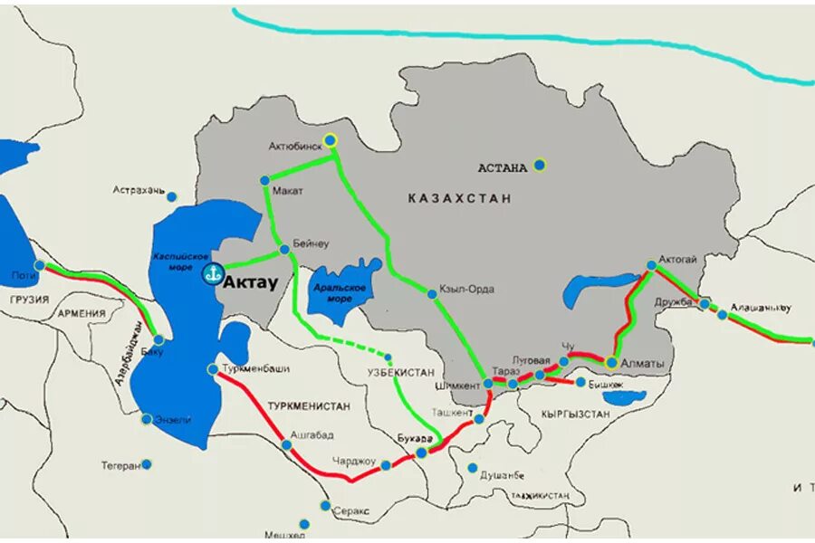 Казахстан в обход россии. Транспортный коридор Европа Кавказ Азия ТРАСЕКА. Шелковый путь Казахстан карта. Карта шёлкового пути через Казахстан. Шелковый путь карта центральной Азии.