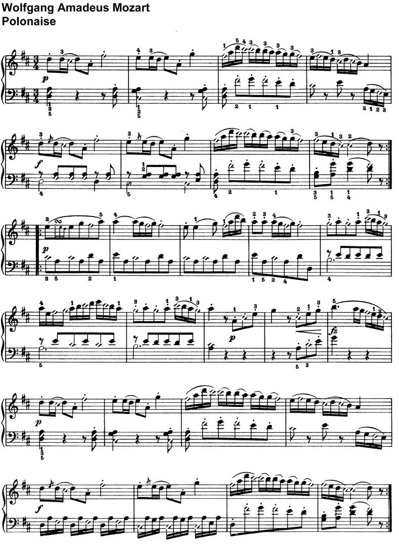 Моцарт песни ноты. Моцарт Ноты для фортепиано. Моцарт на пианино Ноты. Полонез Моцарт Ноты для баяна. Моцарт Сонатина 5.