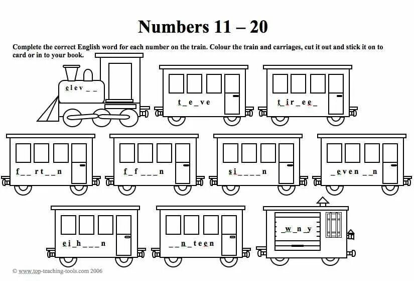 Numbered train