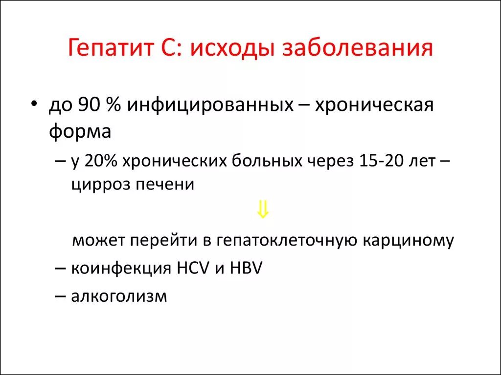 Гепатит вгс. Исходы вирусных гепатитов. Исходы острого вирусного гепатита. Исходы гепатита в. Исход заболевания гепатита в.