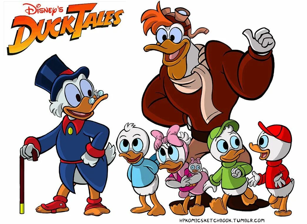 Darkwing Duck/Ducktales Cartoon artwork, Disney character art, 80s cartoons