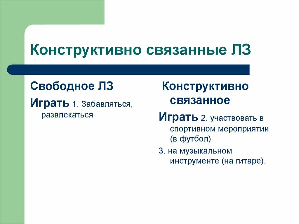 Что значит конструктивно. Конструктивно связанное значение. конструктивно связанное значение примеры. свободный тип лз. свободное или связанное значение.