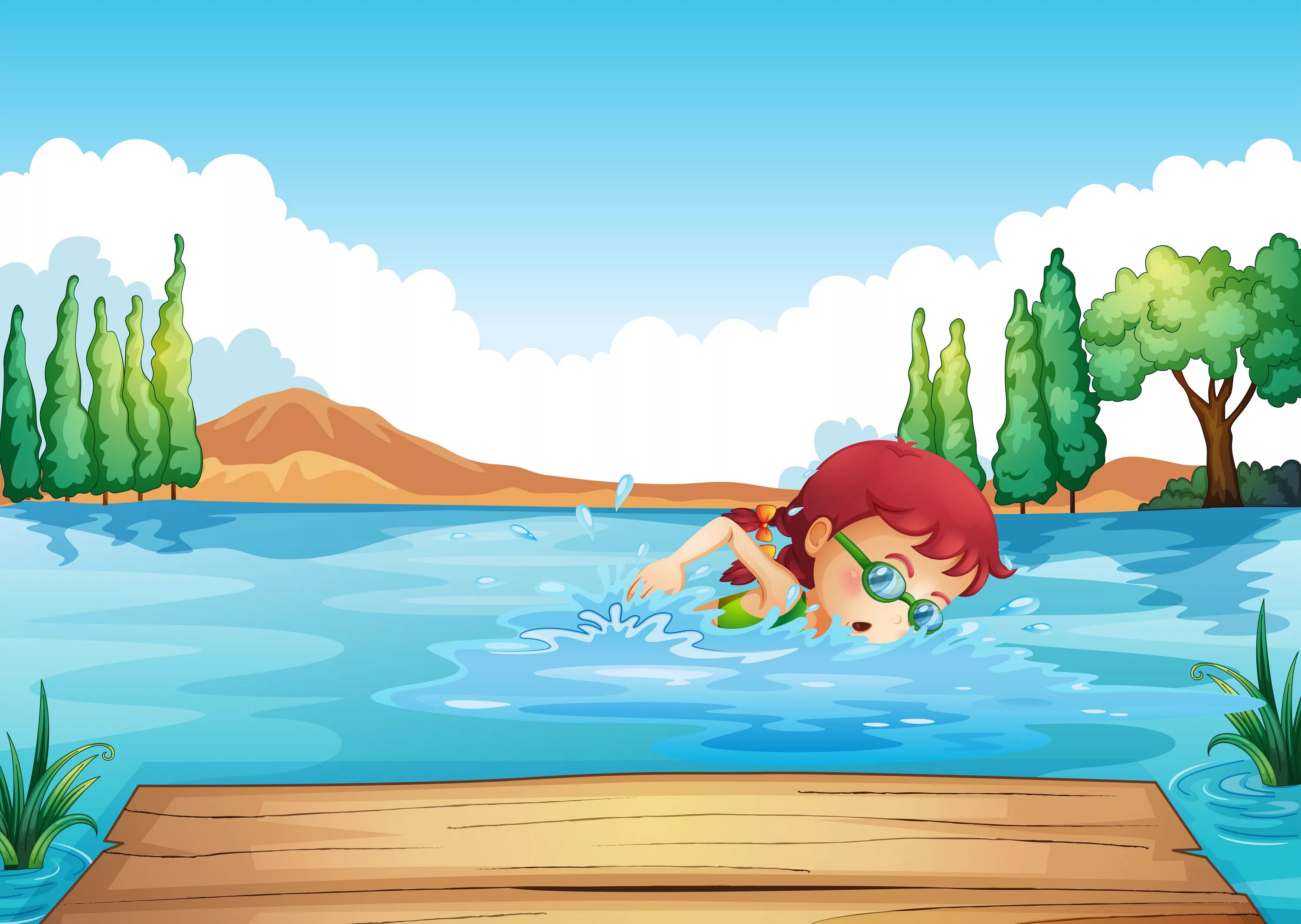 Девочка купается в море. Купаеча. Парень плывет в бассейне. Девушка захлебнулась в бассейне. Дети плавают в реке.