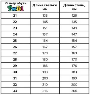 27см размер стельки