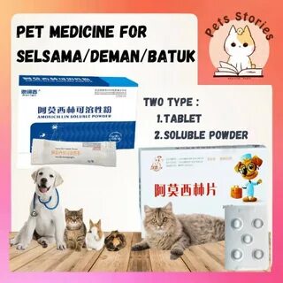 Harga **READY STOCK** UBAT SELSEMA DEMAM & BATUK UNTUK KUCING DAN ANJIN...