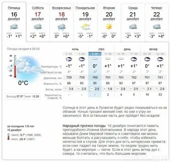 Погода в луганске на ноябрь