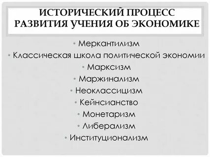 Меркантилизм кейнсианство монетаризм