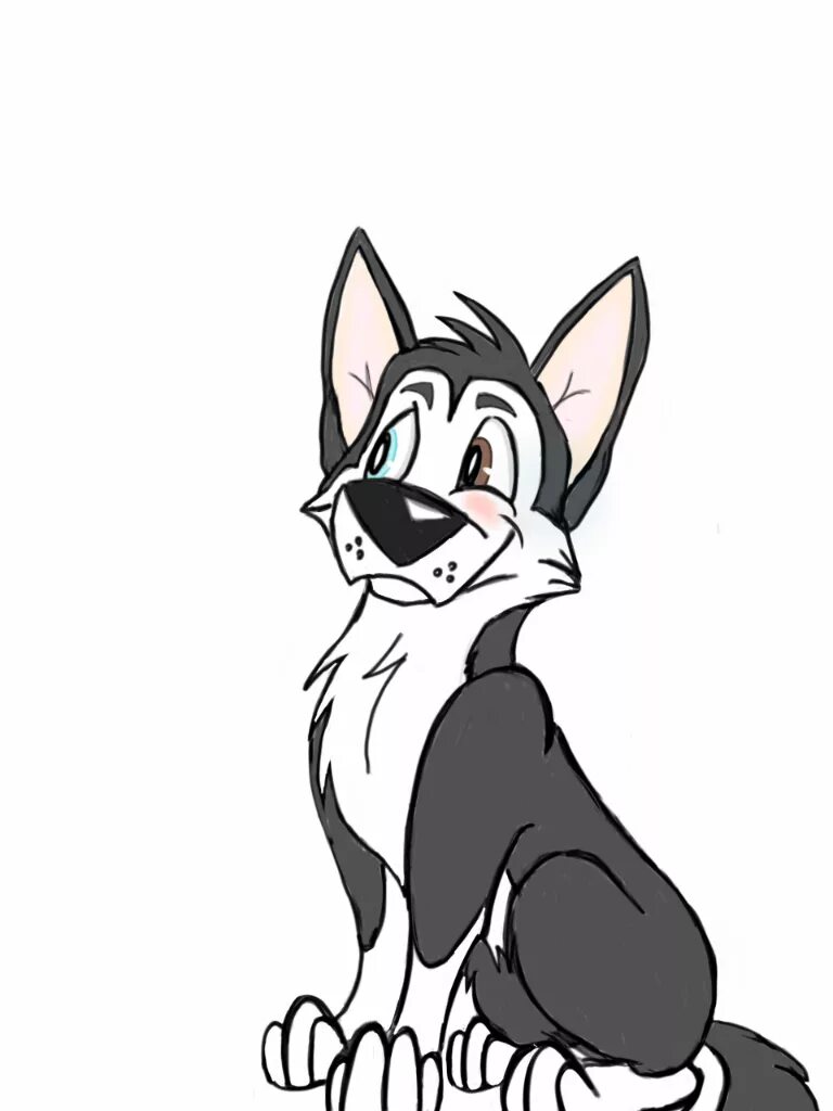 Нарисовать волка мультика