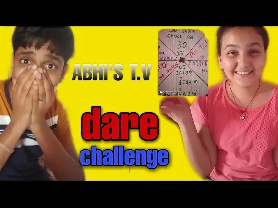 Dare challenge. Dare challenge