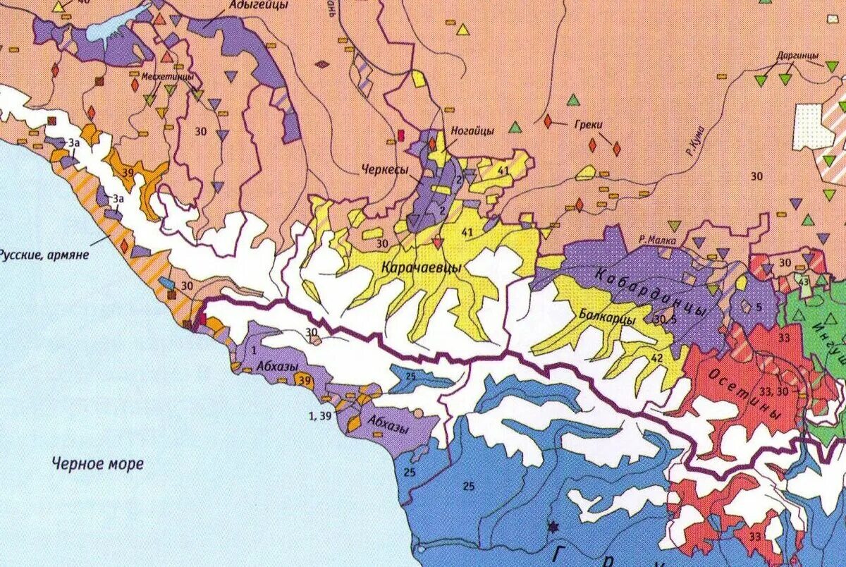 Национальное расселение. Карта расселения народов Кавказа. Этнркарта Северного Кавказа. Этническая карта Абхазии. Этническая карта Кавказа Цуциев.