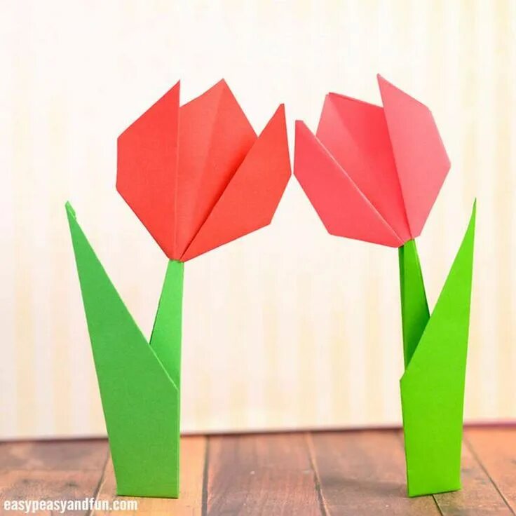 Оригами тюльпан. Конструирование тюльпан. Тюльпан в технике оригами. Тюльпан в технике оригами для детей.