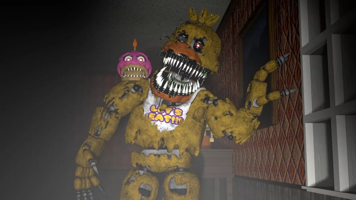 Чика из фнаф 4. Чика фнаф 4. fnaf 4 кошмарная чика. аниматроники фнаф 4 кошмарная чика. кошмарная чика из фнаф 4.