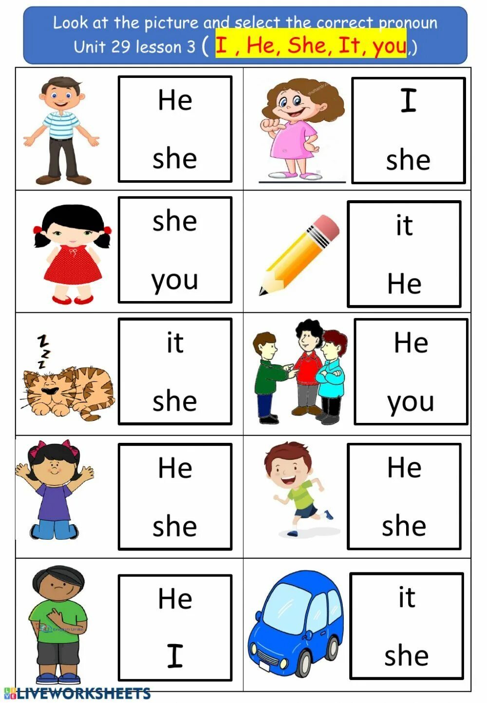 Children he she it they. Личные местоимения в английском языке Worksheets. Местоимения в английском Worksheets. Местоимения английский личные (personal pronouns). Личные местоимения в английском Worksheets.