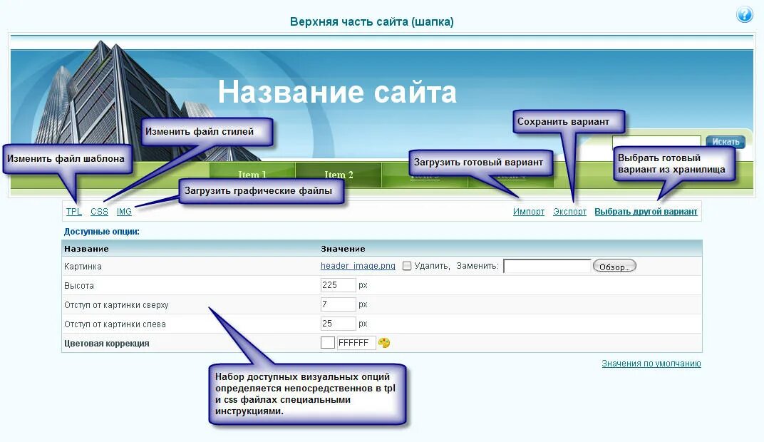 Нижняя часть сайта. Верхняя часть сайта. Верхняя часть сайта название. Шапка сайта с названием. Название элементов сайта.