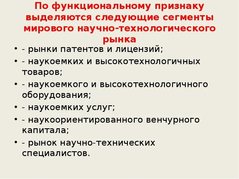 Признаки функционирующего. Рынок патентов и лицензий. По конфессиональному признаку выделяются. Мировой Научни патентный ринок. Высокотехнологичный товар телефон признаки.