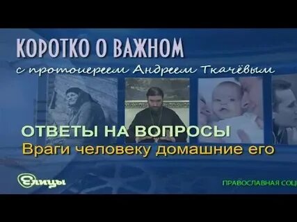 Враги человеку домашние его