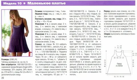 Сарафан спицами описание