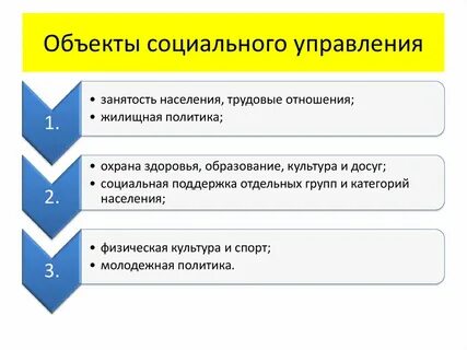 Субъекты объекты и процесс социального управления