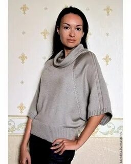 Вязаный рукав летучая мышь