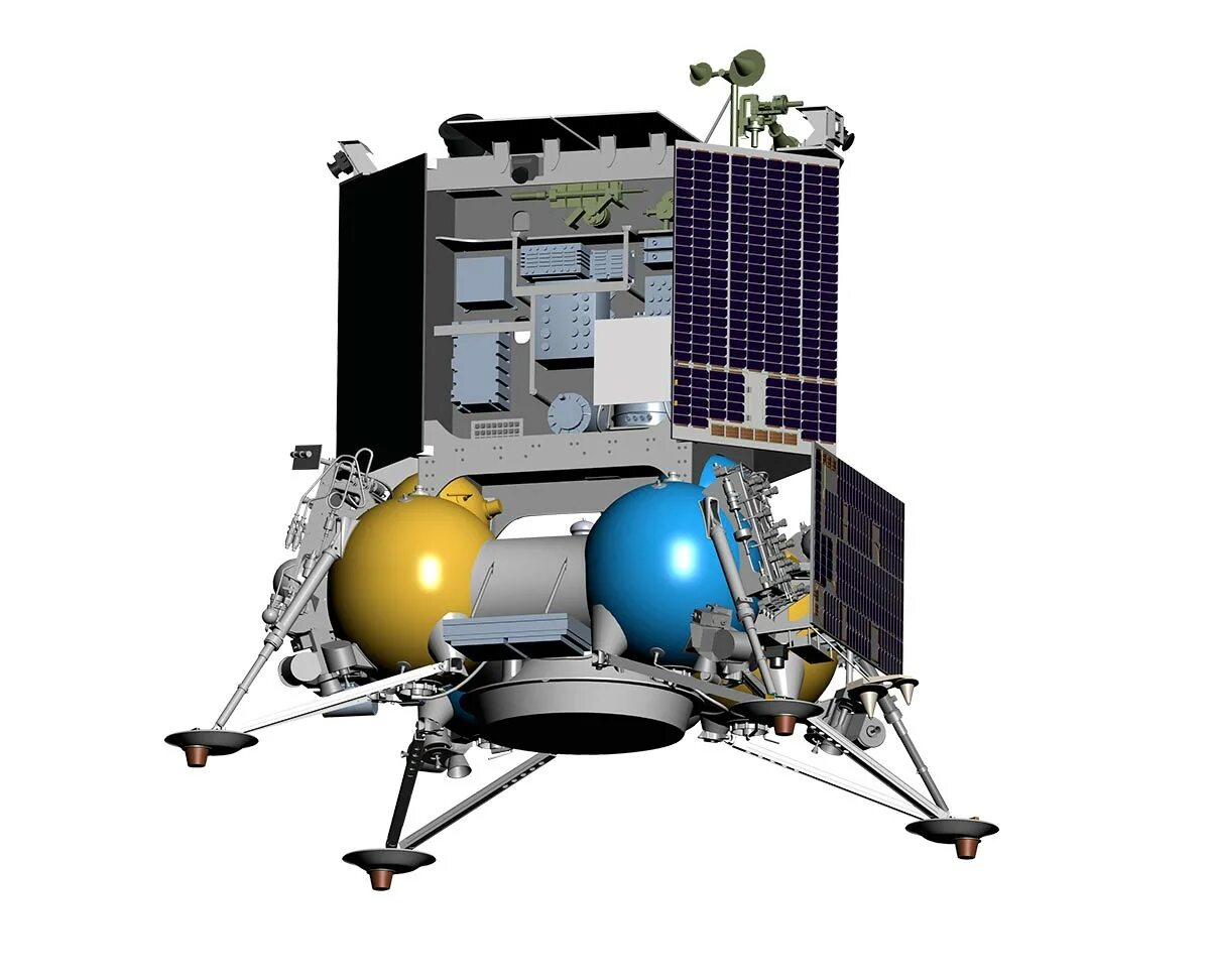 Луна 25 сколько. Луна-25 автоматическая межпланетная станция. НПО Лавочкина Луна 25. АМС «Луна-25». Посадочный аппарат Луна-25.