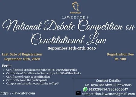 Announce a competition