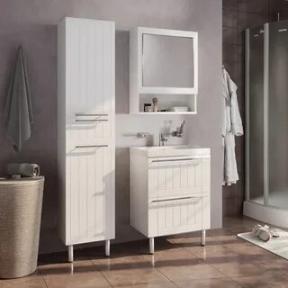 Шкаф для ванной комнаты напольный 60 см