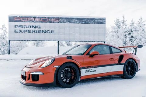 Porsche driving