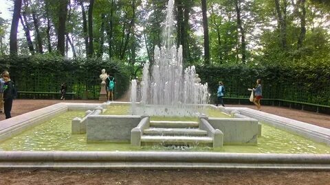 Фонтан в летнем саду петербурга