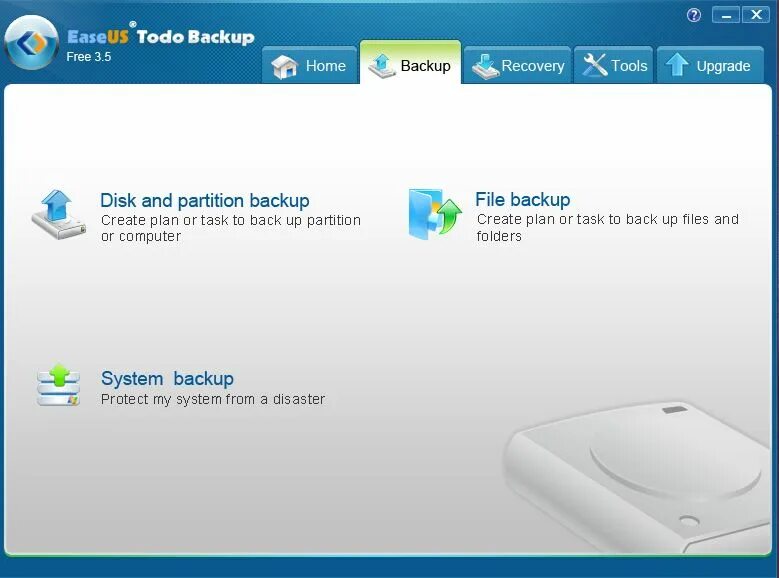 EASEUS todo Backup Home.