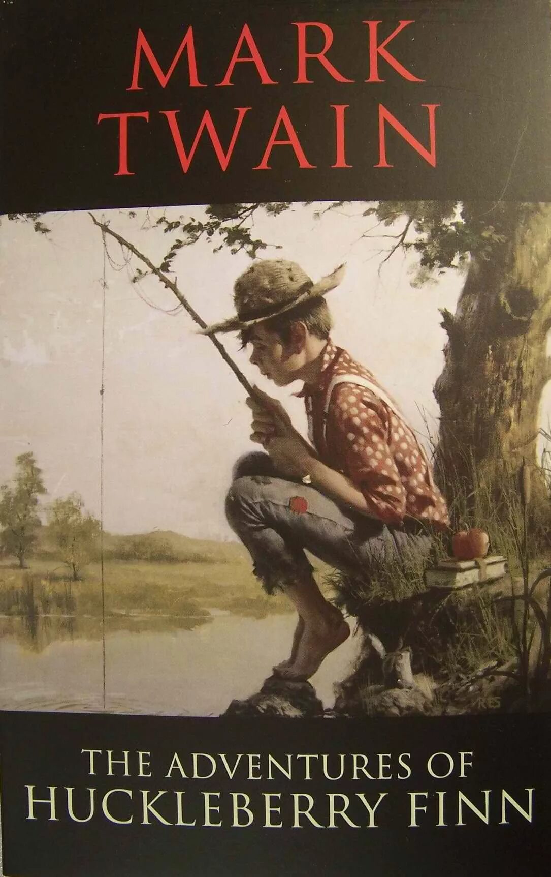 Mark Twain Huckleberry Finn. The Adventures of Huckleberry Finn by Mark Twain. Huckleberry Finn book.