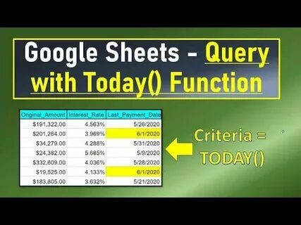 Google sheets query