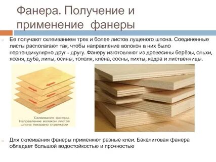 Виды фанер изготовление фанеры