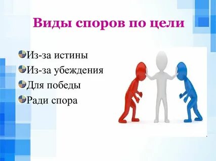 Виды споров тест