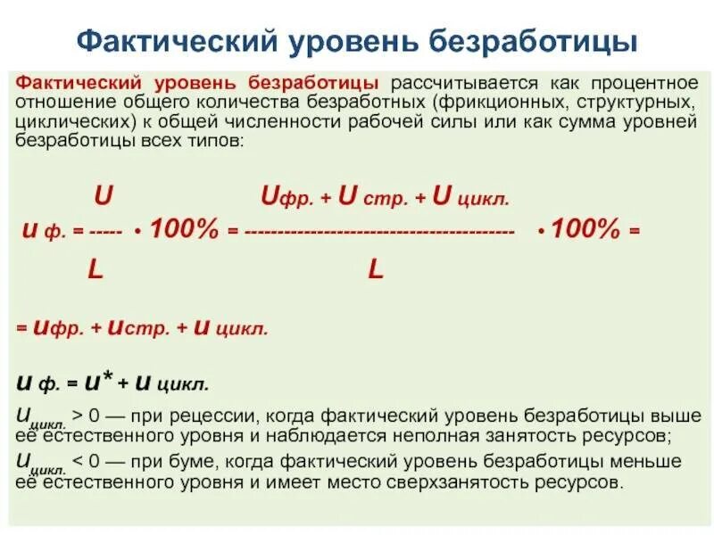 Как найти количество безработных