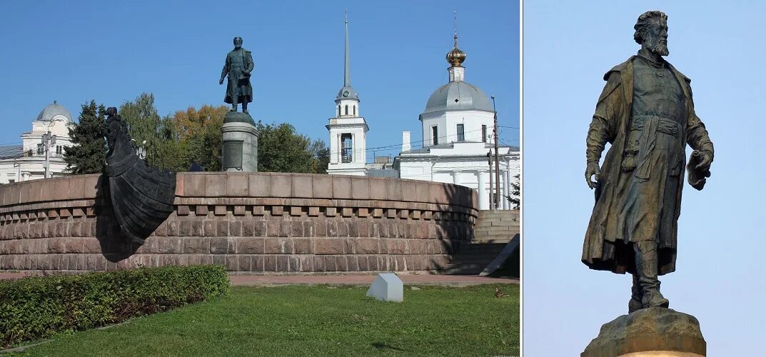 Где установлен памятник афанасию. Памятник афанасию никитину. город тверь памятник афанасию никитину.